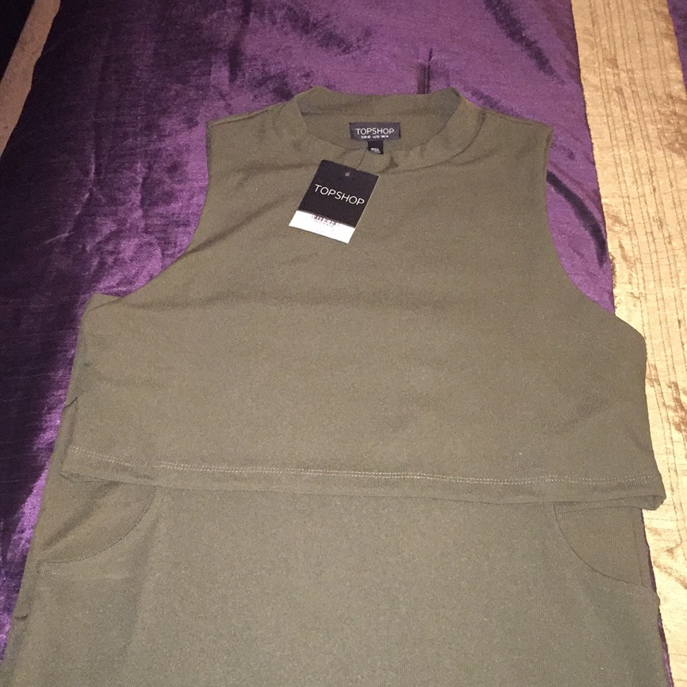 Top Shop Sleeveless CutOut Midi Dress